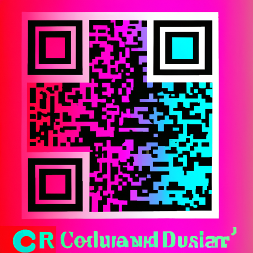 Un cod qr colorat i personalizat abstrac 512x512 91447988