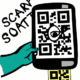 Un smartphone scannd un cod qr cartoon 512x512 78060163