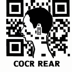 O persoan scaneaz un cod qr black and wh 512x512 41876682