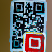 Un smartphone scannd un cod qr oil paint 512x512 91003579