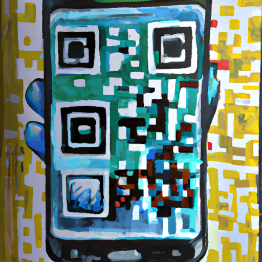 Un smartphone scaneaz un cod qr oil pain 512x512 30097865