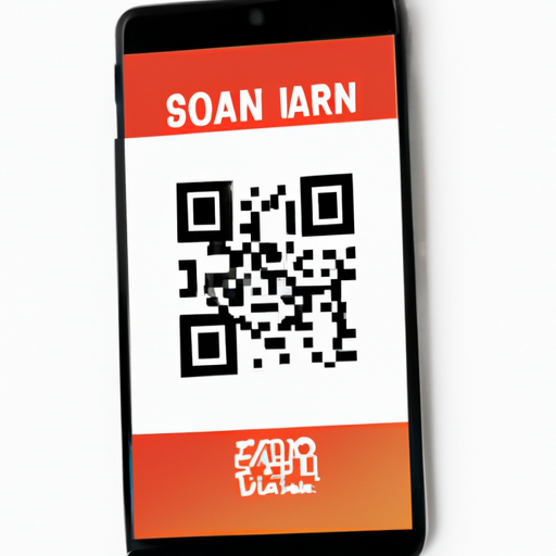 Un smartphone scaneaz un cod qr personal 512x512 87980790