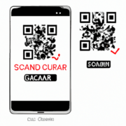 Un smartphone scannd un cod qr vector ar 512x512 33579418