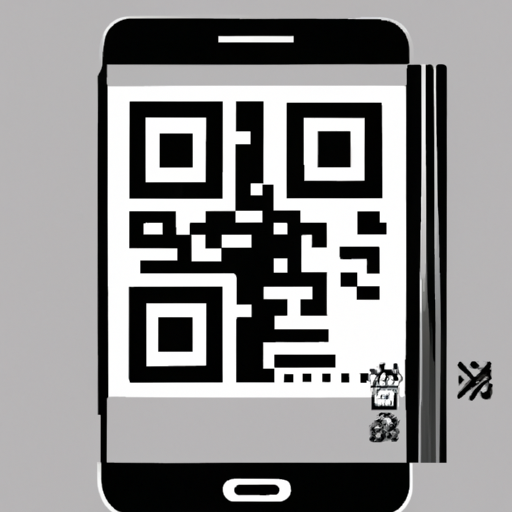 Un smartphone scaneaz un cod qr abstract 512x512 64556733